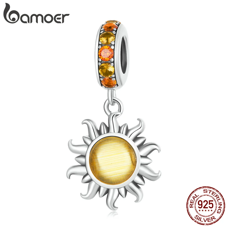 Bamoer 925 Sterling Silver Bright Sun Pendant fit for Women Original Bracelet & Bangle Dazzling Stone Sun Bead Fine Jewelry
Bamoer 925 Sterling Silver Bright Sun Pendant fit for Women Original Bracelet & Bangle Dazzling Stone Sun Bead Fine Jewelry