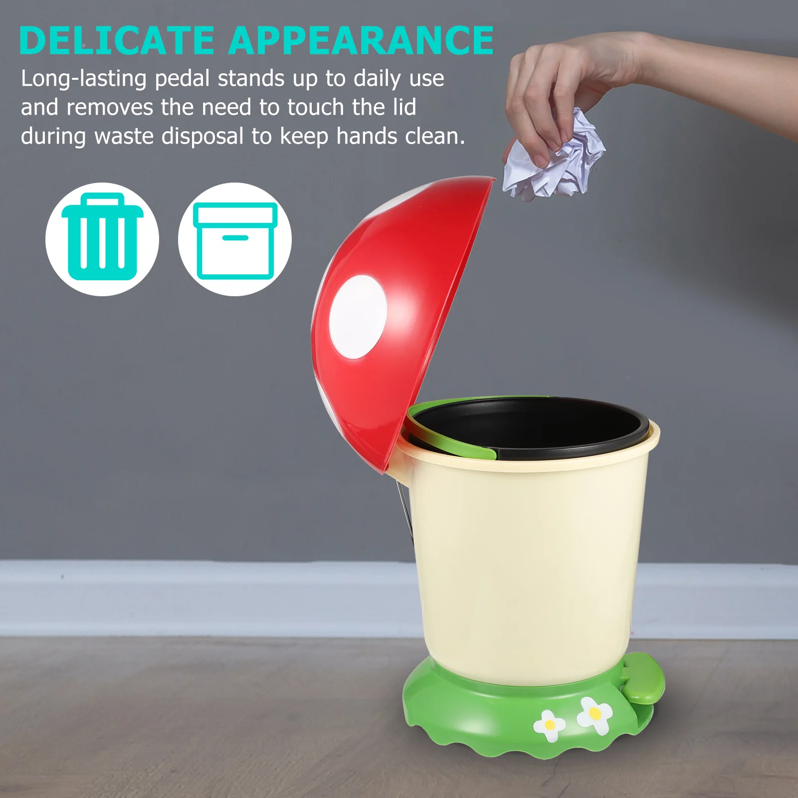 Mushroom Trash Can Office Waste Basket Toilet Waste Paper Basket Pedal Bedroom Trash Can Plastic Mushroom Basket For Home Office
Mushroom Trash Can Office Waste Basket Toilet Waste Paper Basket Pedal Bedroom Trash Can Plastic Mushroom Basket For Home Office