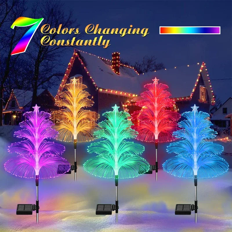Solar Fiber Optic Christmas Lights,Jellyfish Christmas Tree Lights,Outdoor Waterproof Color Changing Garden Pathway Light Decor
Solar Fiber Optic Christmas Lights,Jellyfish Christmas Tree Lights,Outdoor Waterproof Color Changing Garden Pathway Light Decor