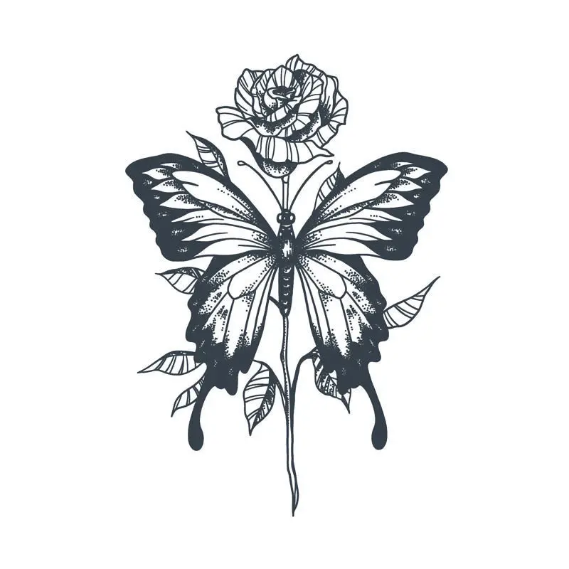 Butterfly Herb Tattoo Stickers Rose Flower Waterproof Fake Tattoo for Woman Men Clavicle Arm Lasting Temporary Tattoo Art Tattoo 
Butterfly Herb Tattoo Stickers Rose Flower Waterproof Fake Tattoo for Woman Men Clavicle Arm Lasting Temporary Tattoo Art Tattoo