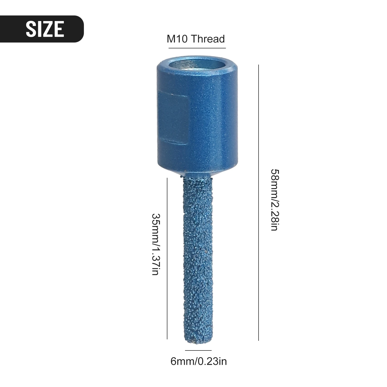 1x 6/10/15mm M10 Thread Vaccum Brazed Diamond Finger Bit Milling Cutter For Angle Grinder Ceramic Tile Stone Drilling Part
1x 6/10/15mm M10 Thread Vaccum Brazed Diamond Finger Bit Milling Cutter For Angle Grinder Ceramic Tile Stone Drilling Part