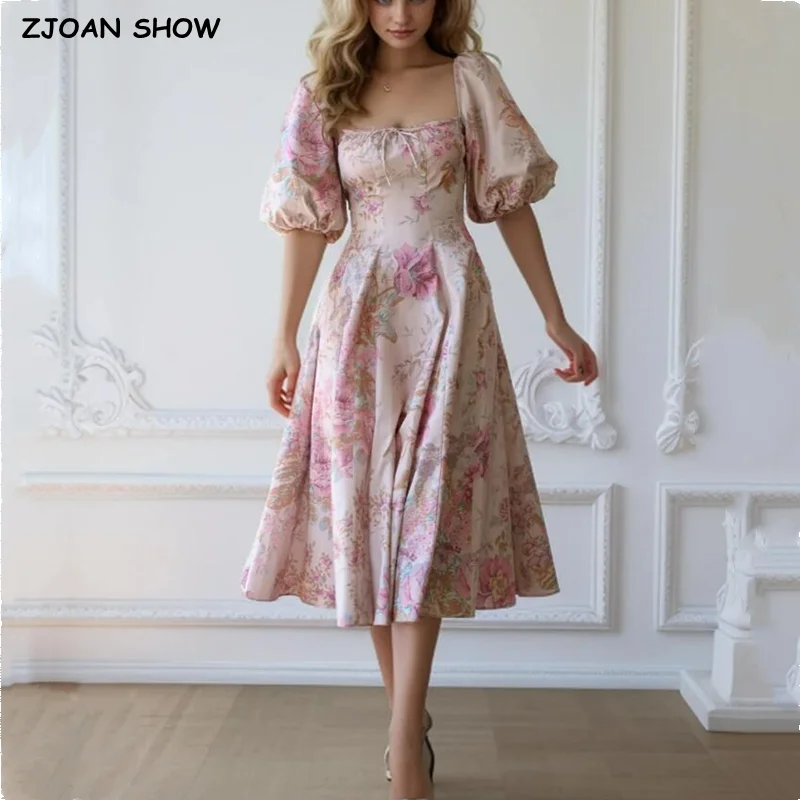 Женское приталенное платье с цветочным принтом, праздничное сказочное платье миди с пышными рукавами и воротником-лодочкой в стиле ретро, лето 2024
Женское приталенное платье с цветочным принтом, праздничное сказочное платье миди с пышными рукавами и воротником-лодочкой в стиле ретро, лето 2024
