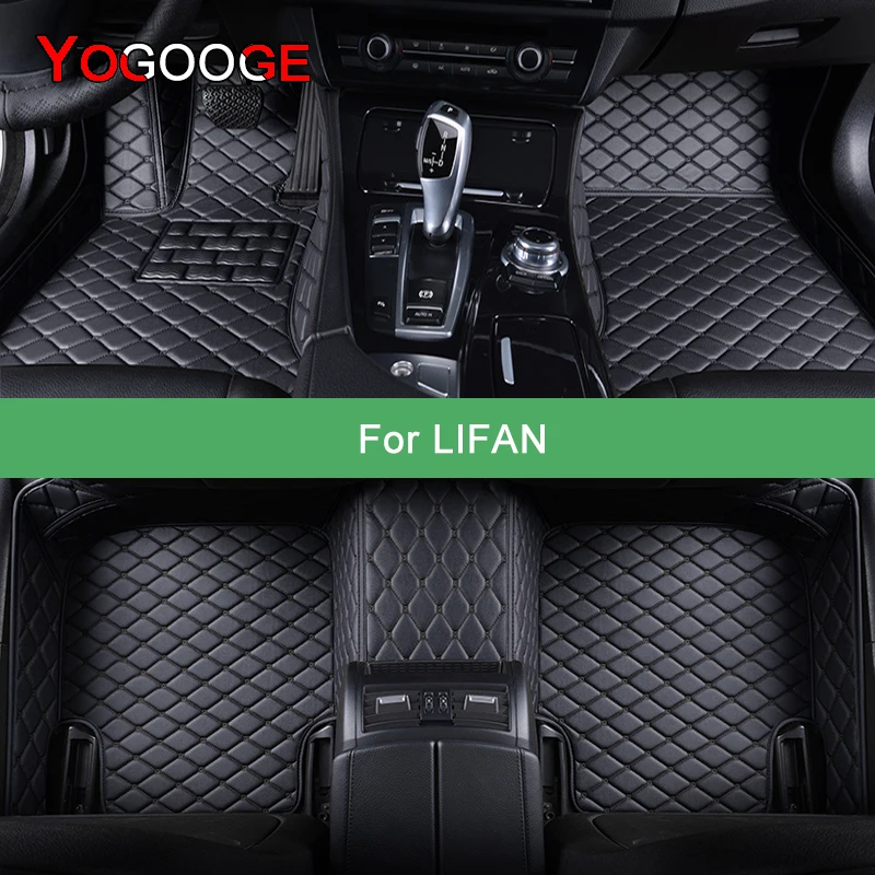 

YOGOOGE Custom Car Floor Mats For LIFAN 320 520 620 720 820 330 530 630 X50 X60 X70 Myway Auto Carpets Foot Coche Accessorie