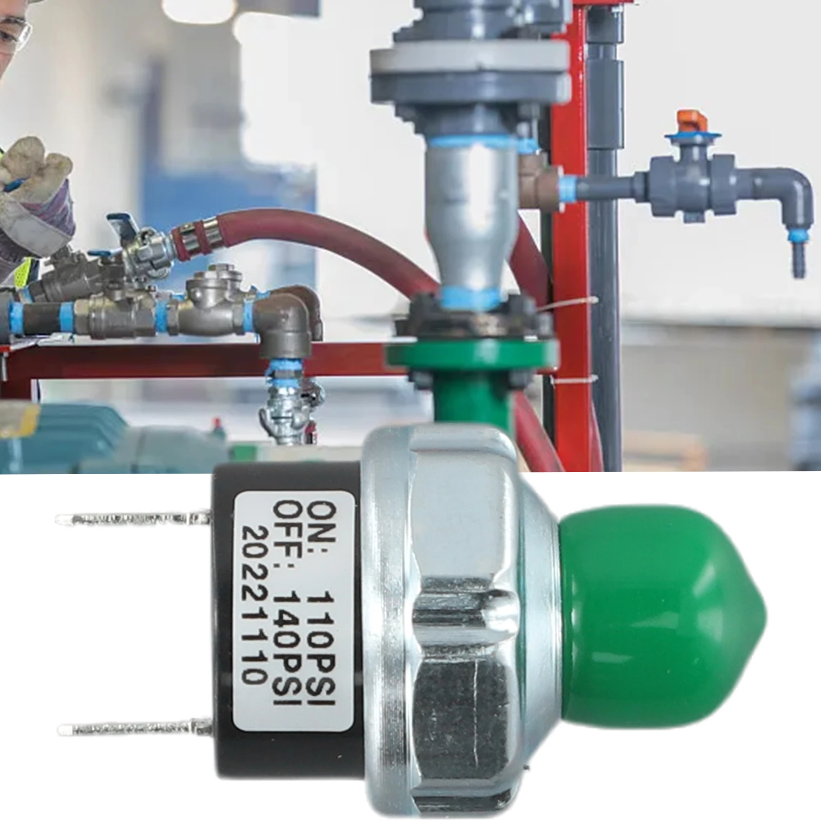 Air Compressor Pressure Switch For 12V 24V DC Compressors Air Horn Air Suspension Automatic Pressure Control Aluminum Alloy
Air Compressor Pressure Switch For 12V 24V DC Compressors Air Horn Air Suspension Automatic Pressure Control Aluminum Alloy