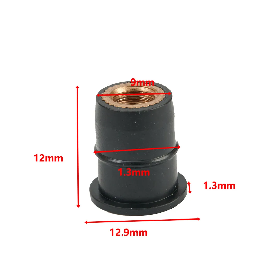 10PCS / KIT Universal Rubber Nuts M6 Neoprene Nuts Damper Panel Fixing 6mm Rubber Nut Is Suitable For Most Windshield Ect
10PCS / KIT Universal Rubber Nuts M6 Neoprene Nuts Damper Panel Fixing 6mm Rubber Nut Is Suitable For Most Windshield Ect