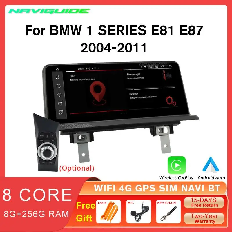 Автомобильный радиоприемник IDE 10,25 ''1920*720P, мультимедийный плеер CarPlay для BMW 1 серии E81, E82, E87, E88 2004-2011, GPS-навигация, стерео
Автомобильный радиоприемник IDE 10,25 ''1920*720P, мультимедийный плеер CarPlay для BMW 1 серии E81, E82, E87, E88 2004-2011, GPS-навигация, стерео