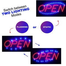 

OPEN GoodVibes Neon Sign LED Light Bar Party Christmas Visual Artwork Neon Sign for Shop Window Art Wall Decor USB Powere