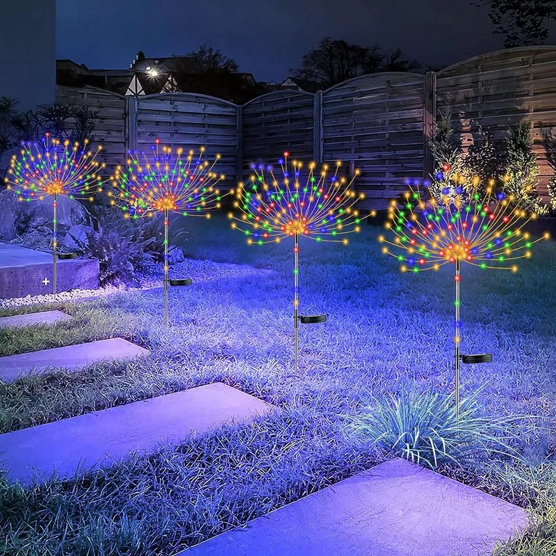 4Piece Solar Light 120 LED Outdoor Solar Garden Decorative Lights With Rainbow Tube
4Piece Solar Light 120 LED Outdoor Solar Garden Decorative Lights With Rainbow Tube