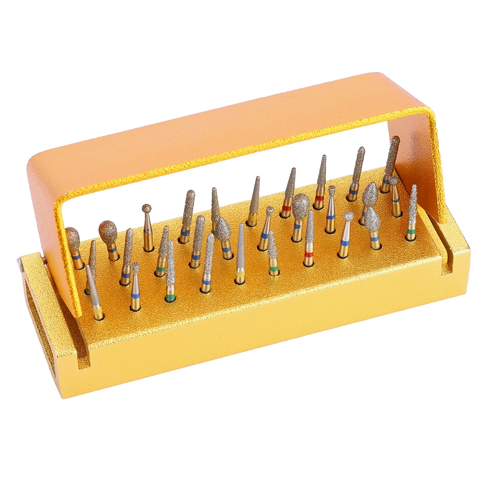 High Quality Aluminium Alloy Dental High Speed Handpieces Holder 30Pcs Dental Diamond Burs Drill Collect Place Tool With Cover
High Quality Aluminium Alloy Dental High Speed Handpieces Holder 30Pcs Dental Diamond Burs Drill Collect Place Tool With Cover