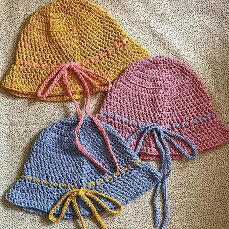 Elegant Colorful Bucket Hat Handwoven Breathable Crocheted Hat Holiday Vacation Hat Western Cloches
Elegant Colorful Bucket Hat Handwoven Breathable Crocheted Hat Holiday Vacation Hat Western Cloches