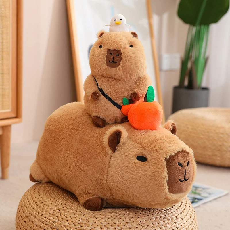Capybara Plush Toy Simulation Capybara with Fruits Fluffy Doll Stuffed Animals Bubble Pendant Funny Christmas Gift for Kids
Capybara Plush Toy Simulation Capybara with Fruits Fluffy Doll Stuffed Animals Bubble Pendant Funny Christmas Gift for Kids