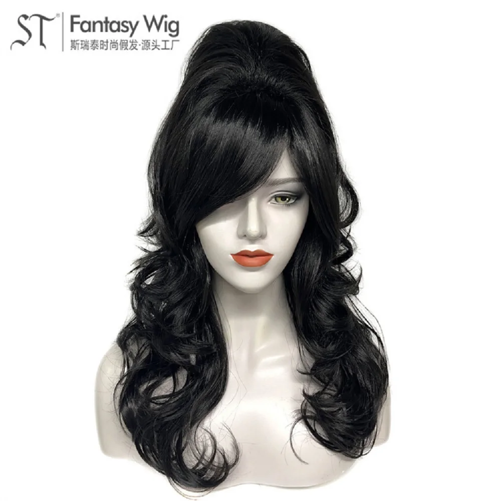 1970s Retro Wig High Hat 80s Black Long Roll Ball Cosplay Halloween Carnival Exaggerated Performance Wig
1970s Retro Wig High Hat 80s Black Long Roll Ball Cosplay Halloween Carnival Exaggerated Performance Wig