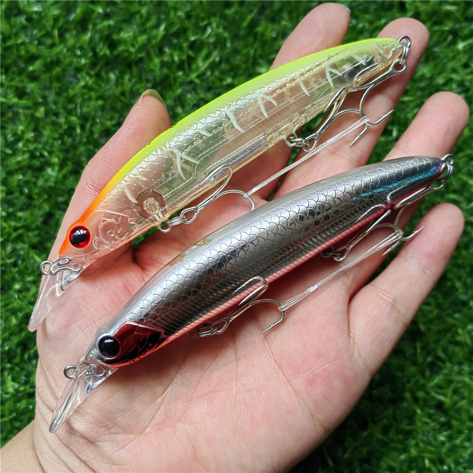 SWOLF 2pcs Hot Sale Blank Minnow Fishing Tackle Isca Artificial Hard Bait 110mm 21g Floating Fishing Lure with Origin Hook Pesca
SWOLF 2pcs Hot Sale Blank Minnow Fishing Tackle Isca Artificial Hard Bait 110mm 21g Floating Fishing Lure with Origin Hook Pesca
