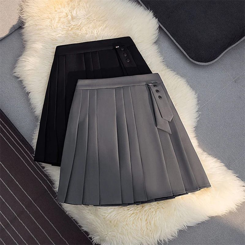 Grey Pleated 2024 Spring Summer Sexy skort A-line Mini Short Skirt y2k korean harajuku Kawaii Skirts
Grey Pleated 2024 Spring Summer Sexy skort A-line Mini Short Skirt y2k korean harajuku Kawaii Skirts