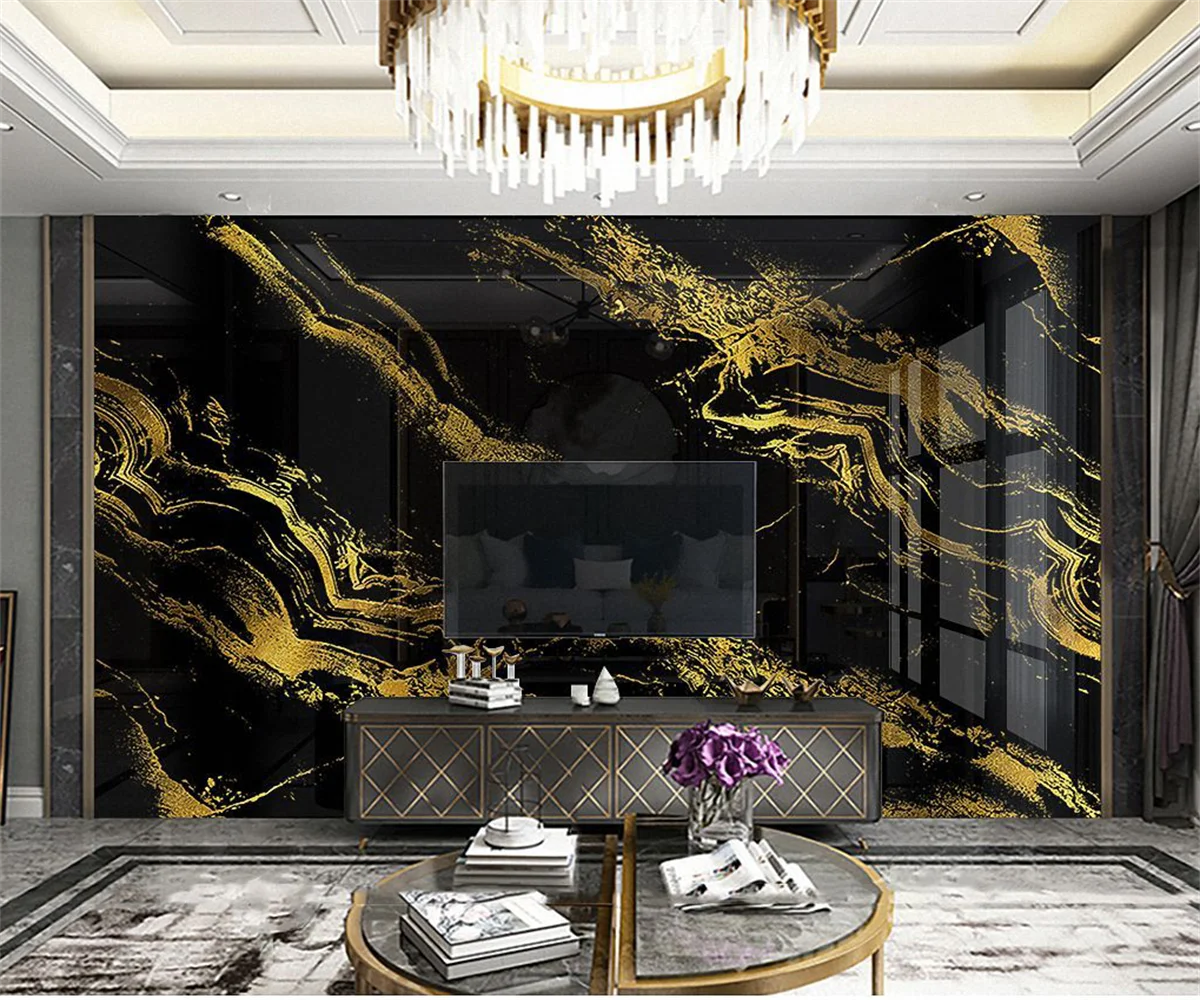 beibehang papel de parede Custom new hotel reception club gold foil imitation black marble background wallpaper
beibehang papel de parede Custom new hotel reception club gold foil imitation black marble background wallpaper