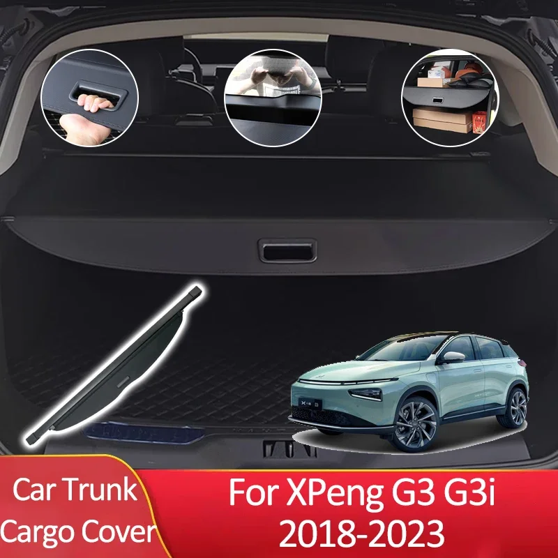 

Car Trunk Cargo Cover for XPeng G3i G3 2018~2023 Car Partition Luggage Supplies Luggage Rear Curtain Privacy Storage Partition