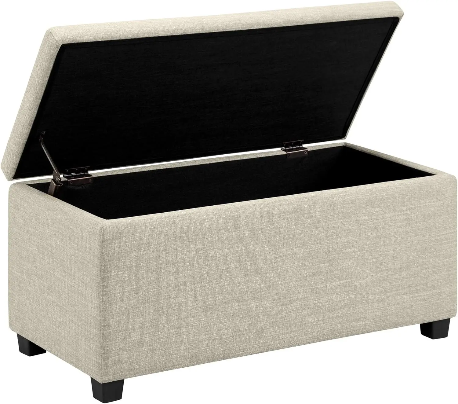 Upholstered Storage Rectangular Ottoman and Entryway Bench, Beige, 35.5"W x 16.5"D x 17"H
Upholstered Storage Rectangular Ottoman and Entryway Bench, Beige, 35.5"W x 16.5"D x 17"H