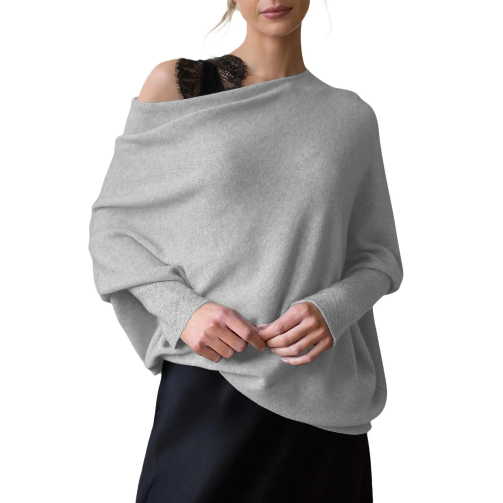 Light Weight Knit Sweaters For Womens Casual Batwing Sleeve Tunic Baggy Slouchy Tops Trendy Fall Spring Drop Shoulder Pullovers
Light Weight Knit Sweaters For Womens Casual Batwing Sleeve Tunic Baggy Slouchy Tops Trendy Fall Spring Drop Shoulder Pullovers