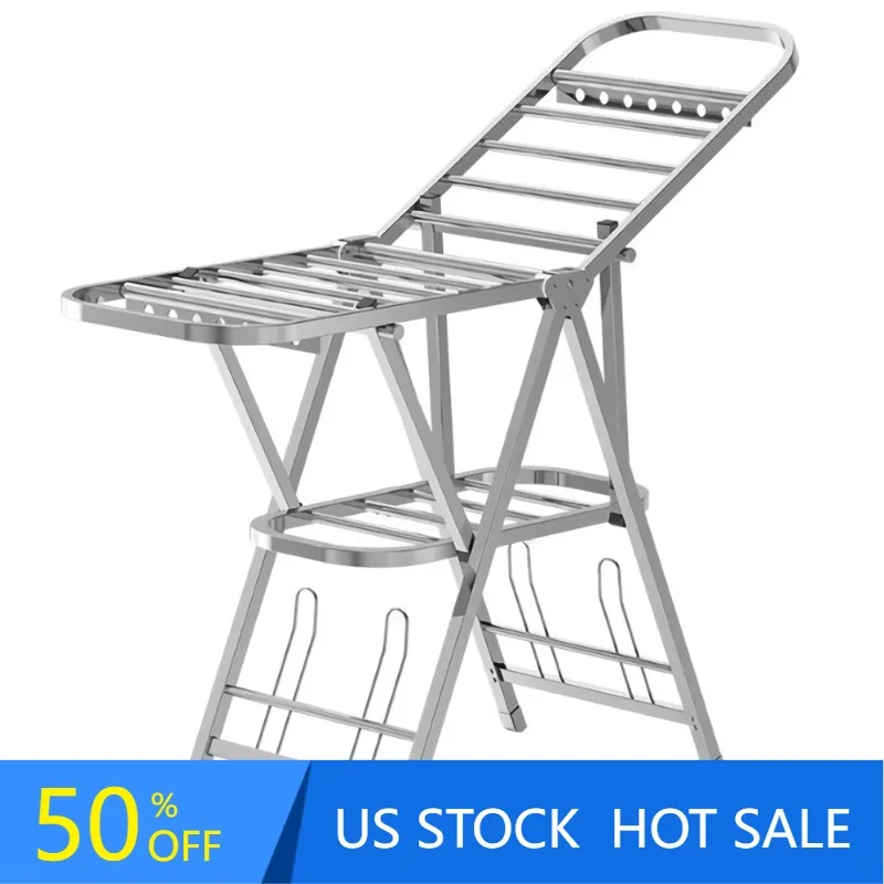 63 inches Clothes Drying Rack, Stainless Steel Space Saving Drying Rack, Foldable Laundry Rack, Silver
63 inches Clothes Drying Rack, Stainless Steel Space Saving Drying Rack, Foldable Laundry Rack, Silver