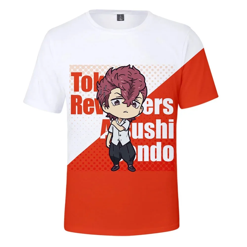 

3d impressão anime tóquio vingadores t camisa meninos meninas crianças manga curta hanagaki takemichi ken ryuguji manjiro sano