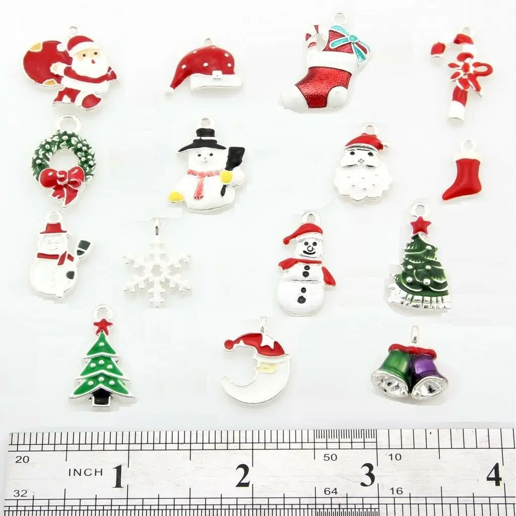 30Pcs /Lot 15style mix XMAS Christmas Gift tree Santa stocking bell cap Pendants Charms Silver Color Jewelry Findings DIY YY63
30Pcs /Lot 15style mix XMAS Christmas Gift tree Santa stocking bell cap Pendants Charms Silver Color Jewelry Findings DIY YY63