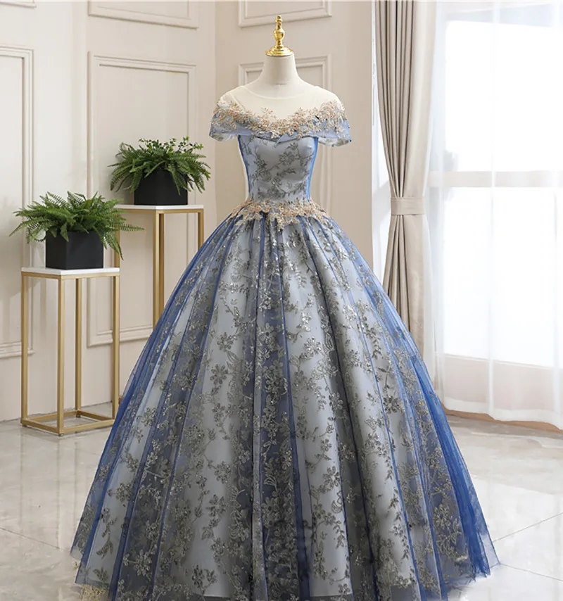 Elegant Beading A Line Tulle Evening Dress Women Formal Sequins Prom Short Sleeve Party Gown Vestido De
Elegant Beading A Line Tulle Evening Dress Women Formal Sequins Prom Short Sleeve Party Gown Vestido De