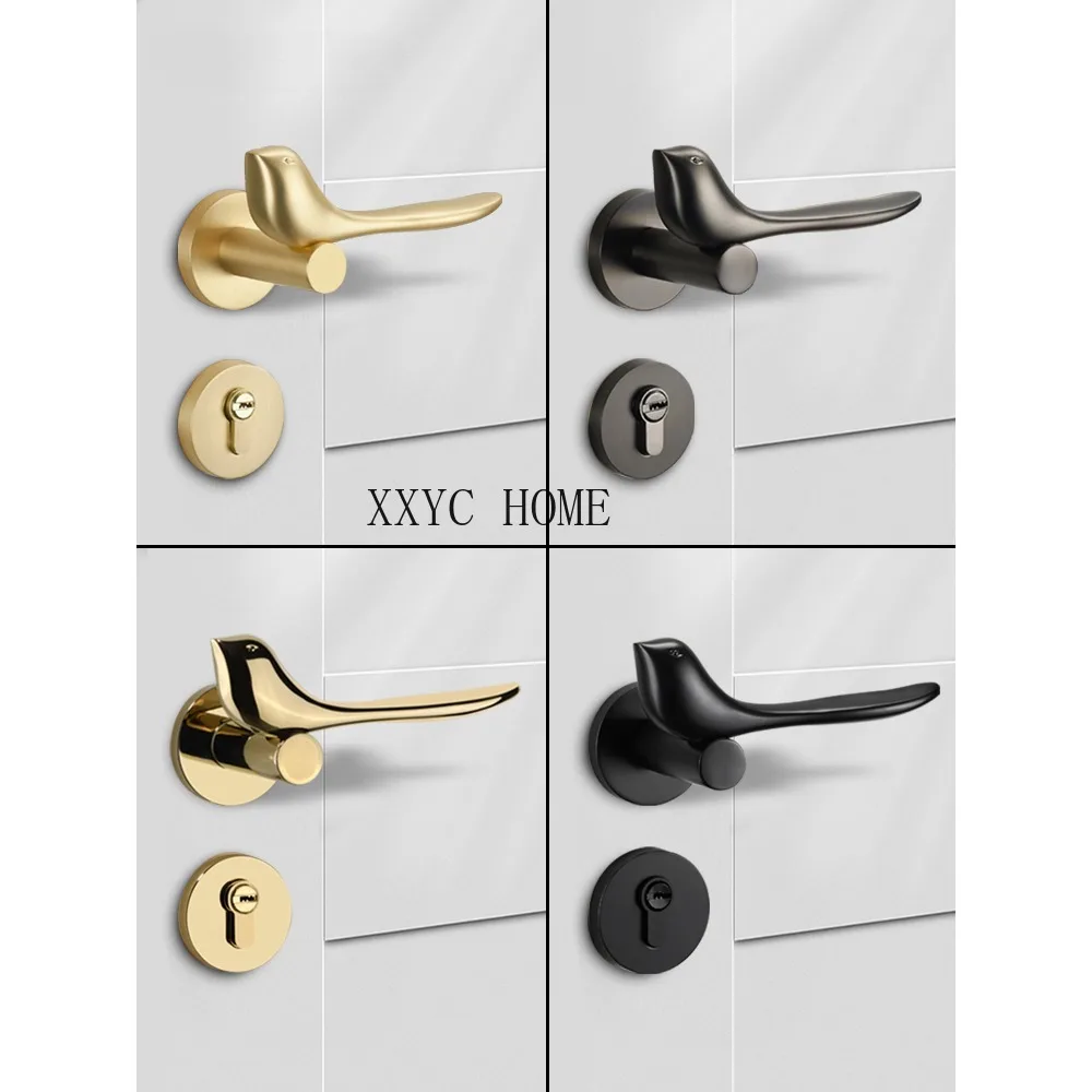 

Golden Bird Indoor Bedroom and Household Door Lock Door Handle Split Magnetic Suction Mute Timber Door Lock