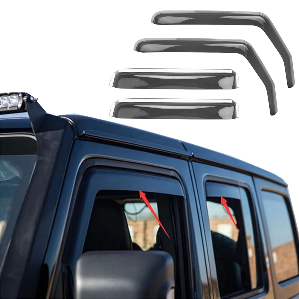 SXMA J360 4PCS Rain Shields Car Side Window Wind Deflectors Vent Visors Sun Wind Rain Shield For Jeep Wrangler JK 2007-2017
SXMA J360 4PCS Rain Shields Car Side Window Wind Deflectors Vent Visors Sun Wind Rain Shield For Jeep Wrangler JK 2007-2017