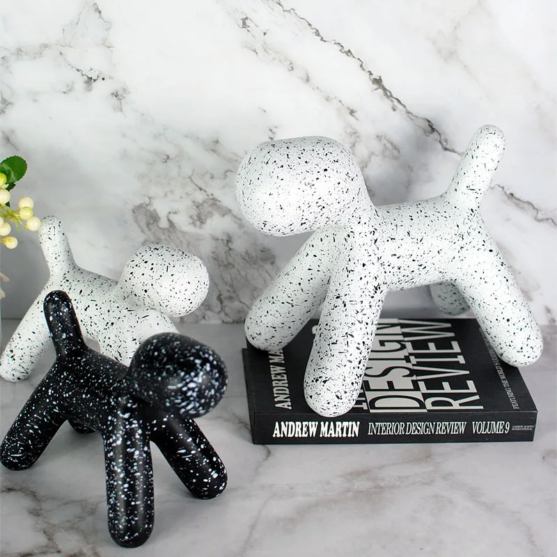 Modern Abstract Spotted Dog Resin Statue Nordic Home Decoration Black White Spotted Dog Sculpture Ornaments Room Decoration Gift
Modern Abstract Spotted Dog Resin Statue Nordic Home Decoration Black White Spotted Dog Sculpture Ornaments Room Decoration Gift