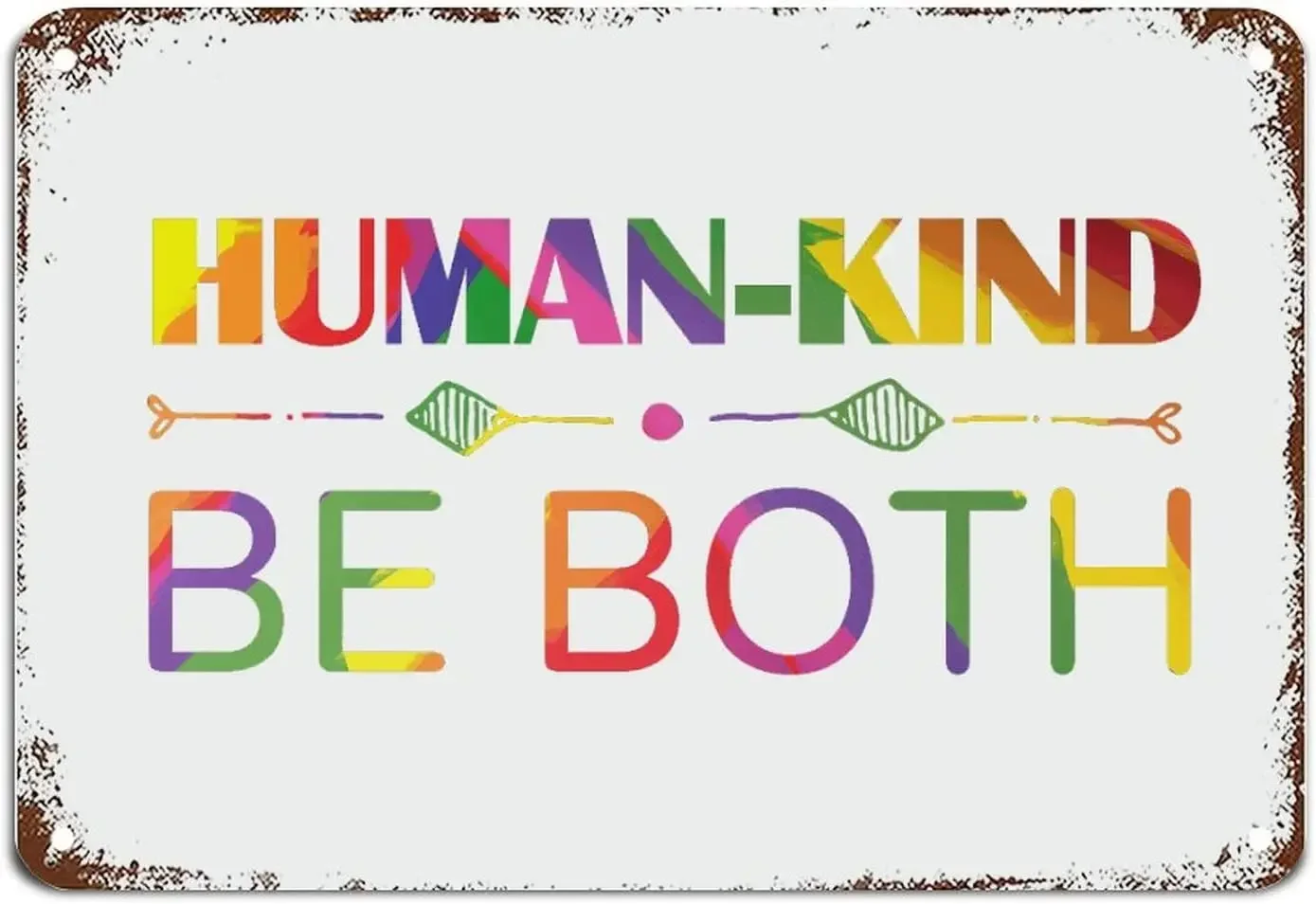 Металлический знак человеческого вида быть двумя знаками любовь равновесие права светлые знаки Радуга металлический жестяной знак настенное искусство фермерский Декор
Металлический знак человеческого вида быть двумя знаками любовь равновесие права светлые знаки Радуга металлический жестяной знак настенное искусство фермерский Декор