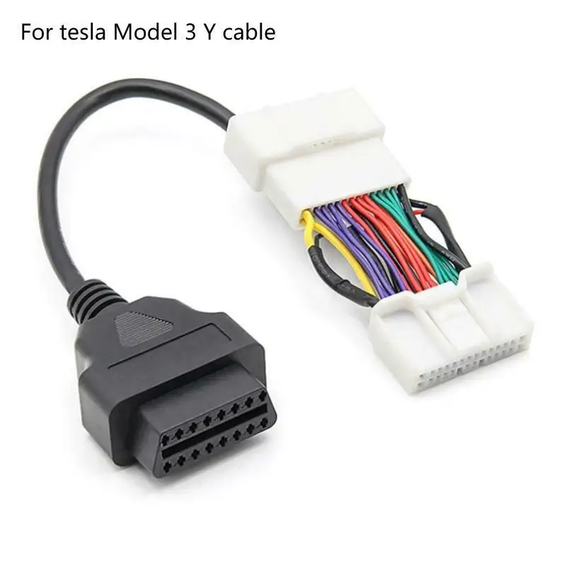 

For Tesla Model 3 OBD Diagnostic Car Tools 12/20/26Pin Male Female to 16Pin Cable for Tesla Model Y Auto Adapter OBD2 Connector