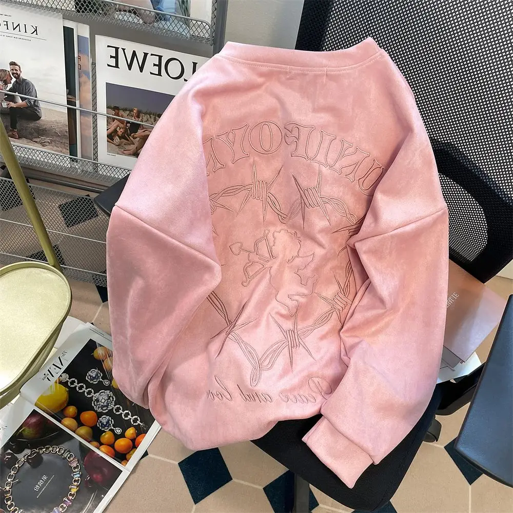 American sweet and cool angel pattern round neck sweatshirt for men and women in fall and winter loose high street niche ins top
American sweet and cool angel pattern round neck sweatshirt for men and women in fall and winter loose high street niche ins top