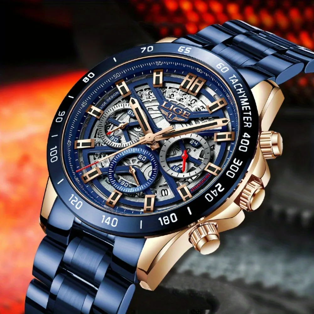 2024 Top Brand Luxury Watch Fashion Business Sports Quartz Chronograph Wristwatches Hollowed Out Chronograph Watches Relogio
2024 Top Brand Luxury Watch Fashion Business Sports Quartz Chronograph Wristwatches Hollowed Out Chronograph Watches Relogio