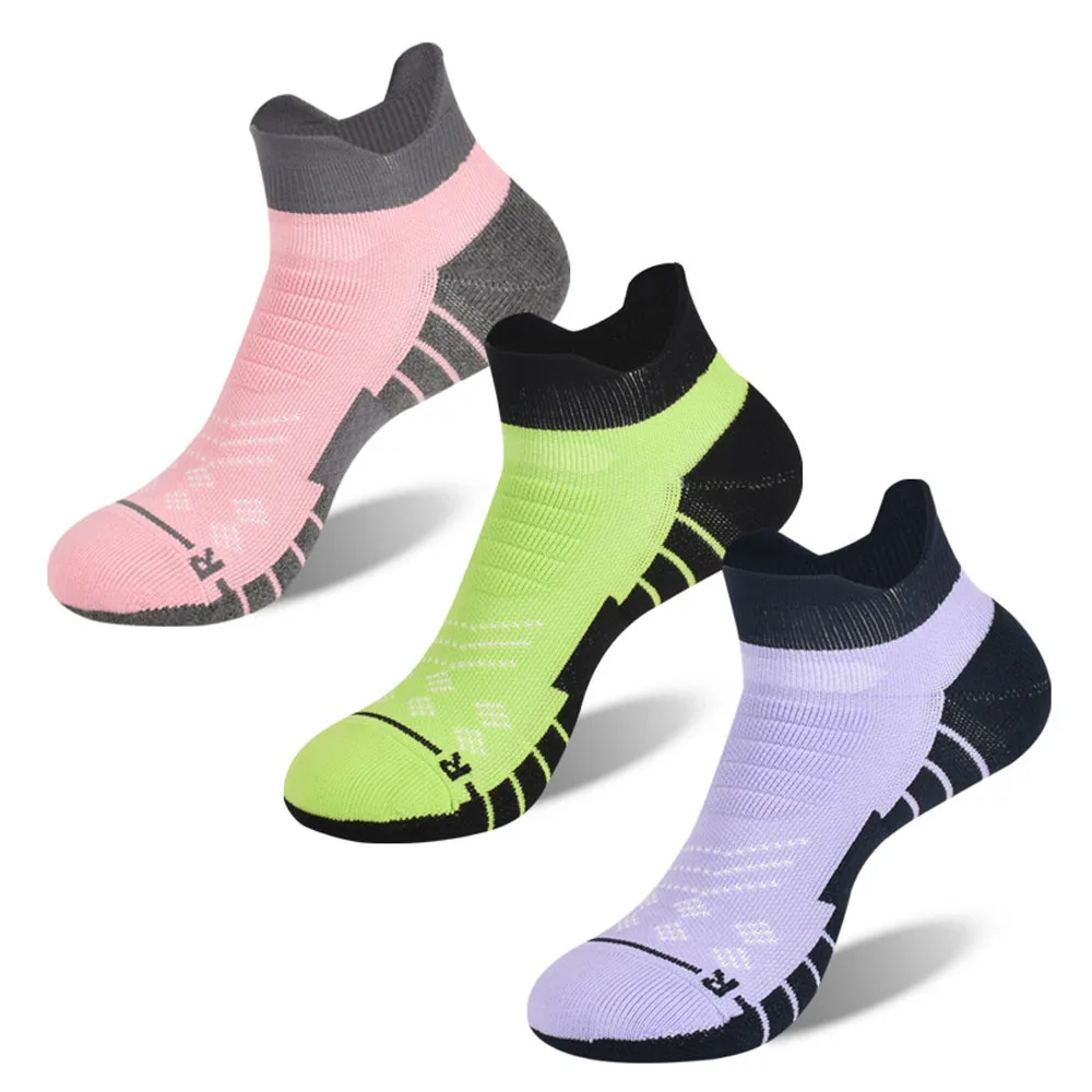 

3pairs Elastic Women's Socks Low-Cut Ankle Casual Cotton Sock Breathable Sports Socks Sweat Absorbing Socks Running Socks