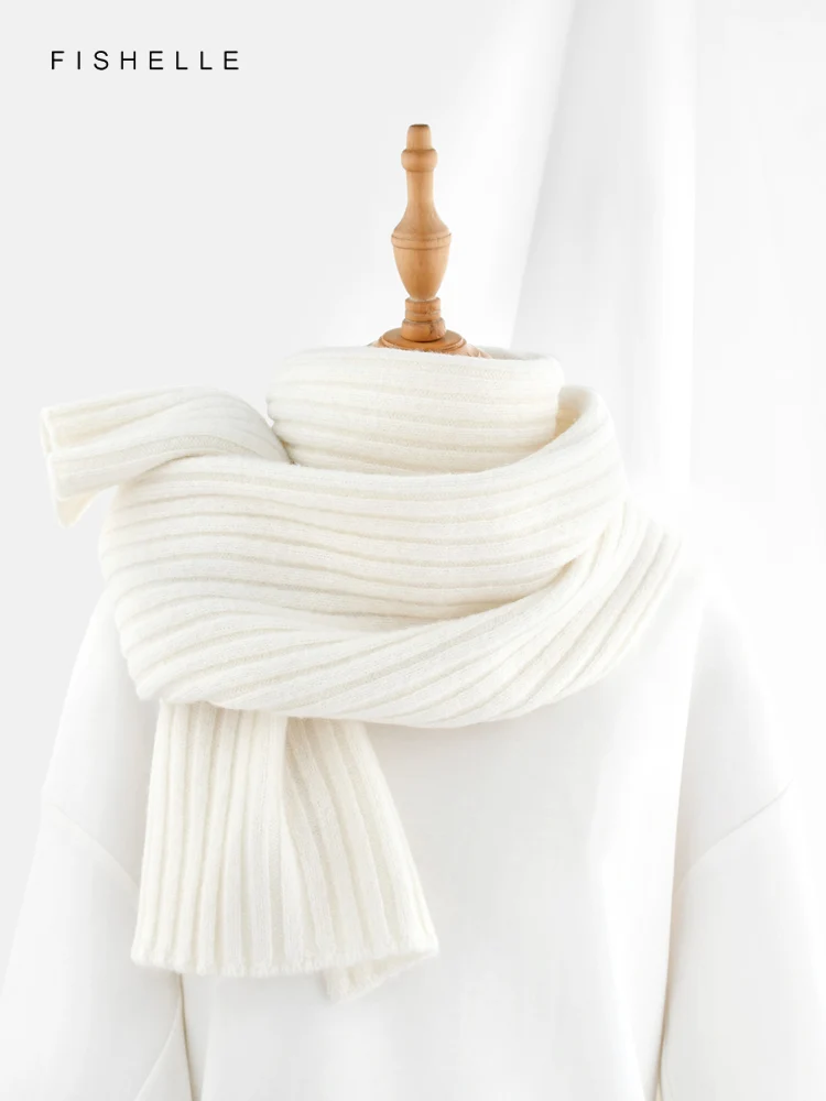 New White Pure Wool Scarf for Women in Winter Thickened Warm Versatile Thick Wool Long Scarves Adults Luxury Birthday Gifts
New White Pure Wool Scarf for Women in Winter Thickened Warm Versatile Thick Wool Long Scarves Adults Luxury Birthday Gifts