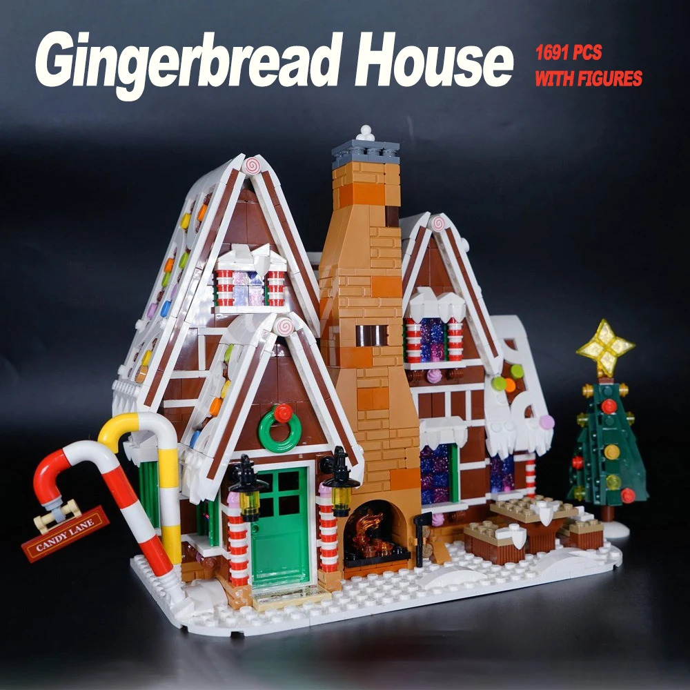 Compatible 10267 Gingerbread House Set Diy Model Winter Village Building Blocks Bricks Toys for Kids Birthday Gifts for Girl
Compatible 10267 Gingerbread House Set Diy Model Winter Village Building Blocks Bricks Toys for Kids Birthday Gifts for Girl
