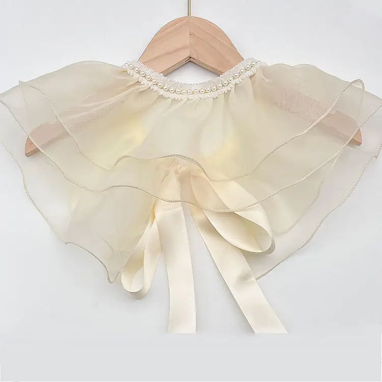 1 шт., съемный воротник, винтажная шаль в стиле "Лолита", кружевной воротник с оборками и бантом, чокер, короткое пончо 
1 шт., съемный воротник, винтажная шаль в стиле "Лолита", кружевной воротник с оборками и бантом, чокер, короткое пончо