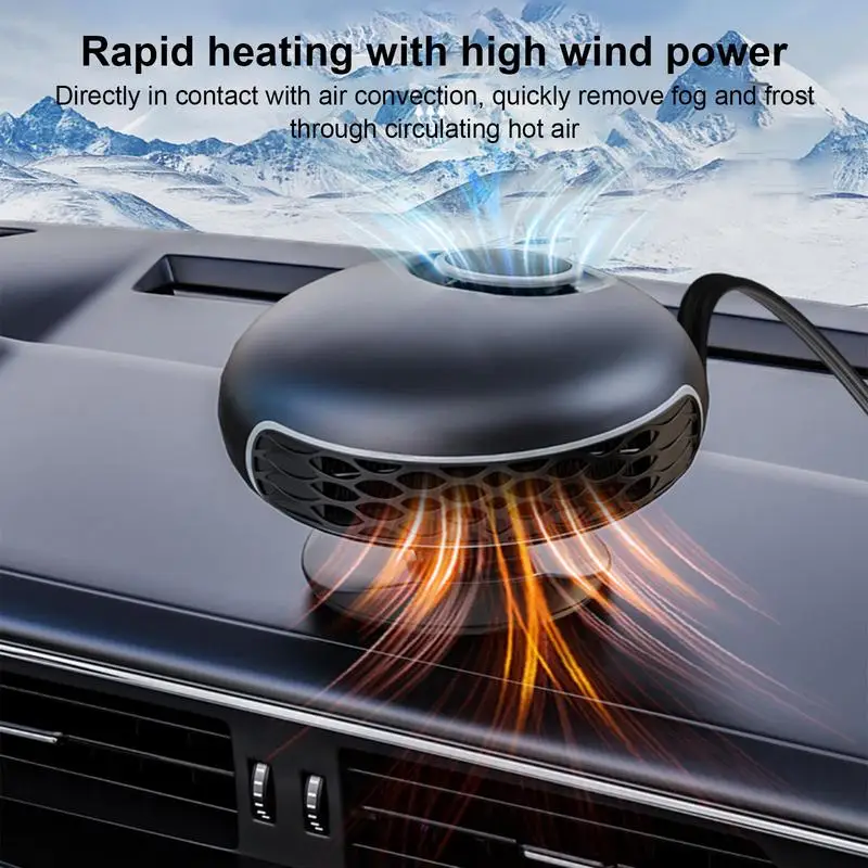 

12v Car Heater 360 Degree Rotation Portable Defogger Heater Heating and Cooling Fast Heater Fan Car Electrical accessories