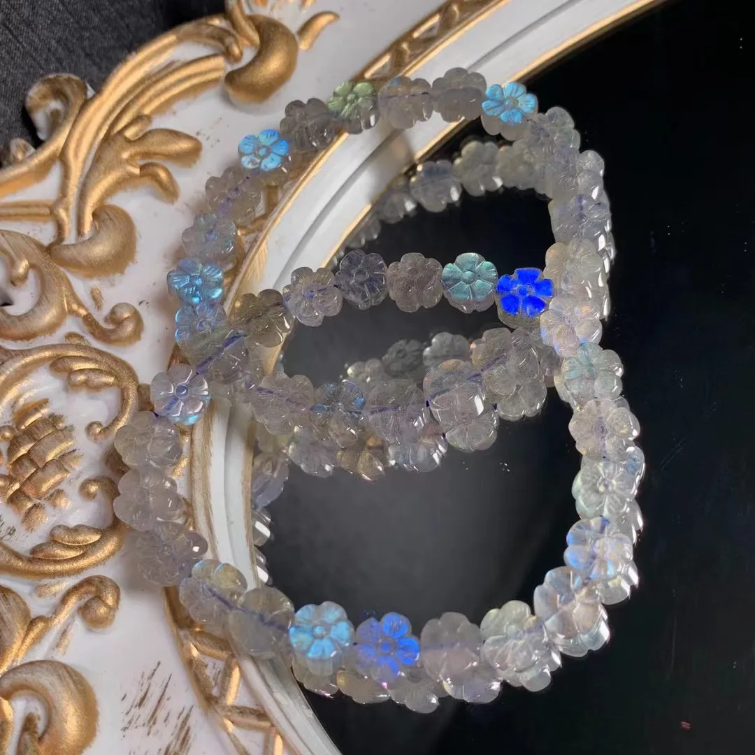 1 Pc Fengbaowu Natural Labradorite Gray Moonstone Flower Bracelet Reiki Healing Stone Fashion Jewelry Gift For Women Men
1 Pc Fengbaowu Natural Labradorite Gray Moonstone Flower Bracelet Reiki Healing Stone Fashion Jewelry Gift For Women Men