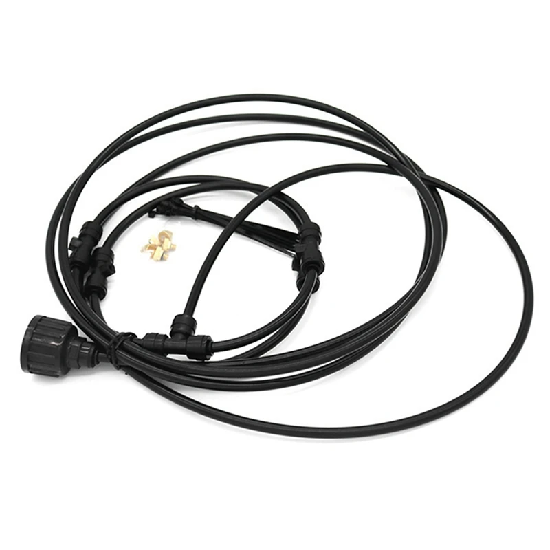 Outdoor Misting Fan Kit, Spray Ring 9.8FT (3Meter) Misting Line For Cooling System, For Cool-Ing Outdoor(Black) Accessories
Outdoor Misting Fan Kit, Spray Ring 9.8FT (3Meter) Misting Line For Cooling System, For Cool-Ing Outdoor(Black) Accessories