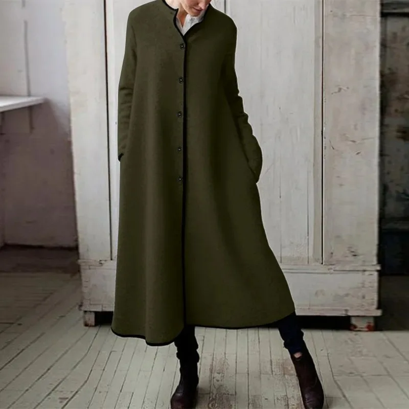 2023 Autumn and Winter Women's Pullover V-neck Button Pockets Solid Color Loose Relaxed Fashion Long Sleeve Long Sleeve Dress
2023 Autumn and Winter Women's Pullover V-neck Button Pockets Solid Color Loose Relaxed Fashion Long Sleeve Long Sleeve Dress