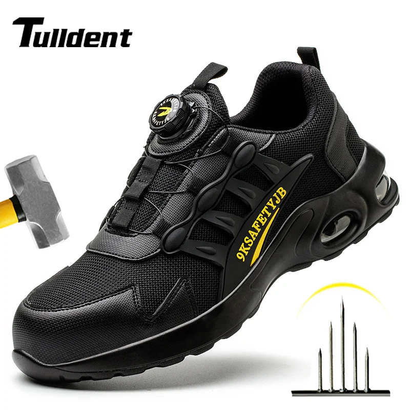 Rotary Buckle Work Sneakers Protective Shoes Lightweight Safety Shoes Puncture-Proof Anti-smash Steel Toe Shoes Work Boots Men
Rotary Buckle Work Sneakers Protective Shoes Lightweight Safety Shoes Puncture-Proof Anti-smash Steel Toe Shoes Work Boots Men