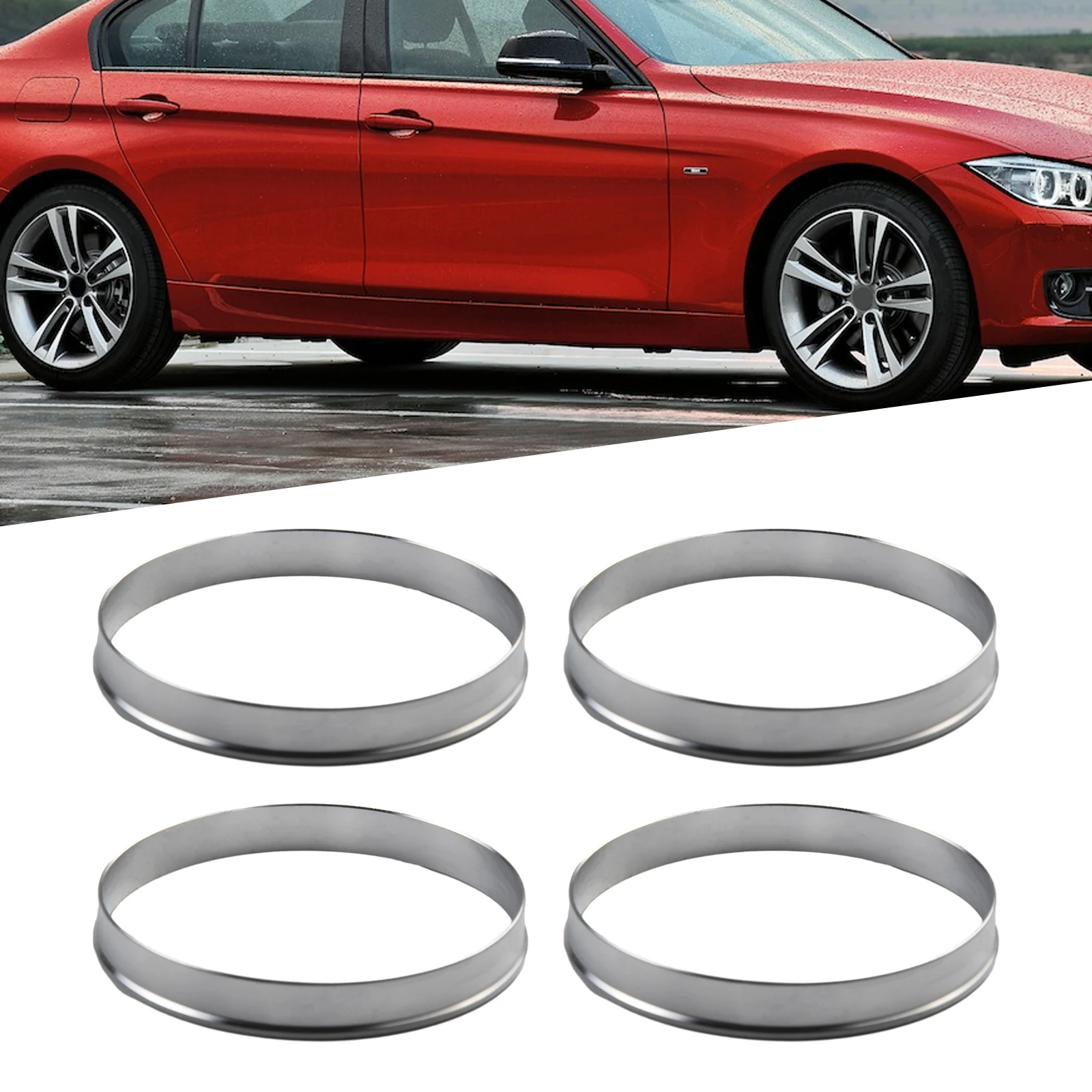 Enhance Appearance and Unique Style Aluminum Hub Centric Rings for BMW 4pcs Set Silver Color Decorate Your Car
Enhance Appearance and Unique Style Aluminum Hub Centric Rings for BMW 4pcs Set Silver Color Decorate Your Car