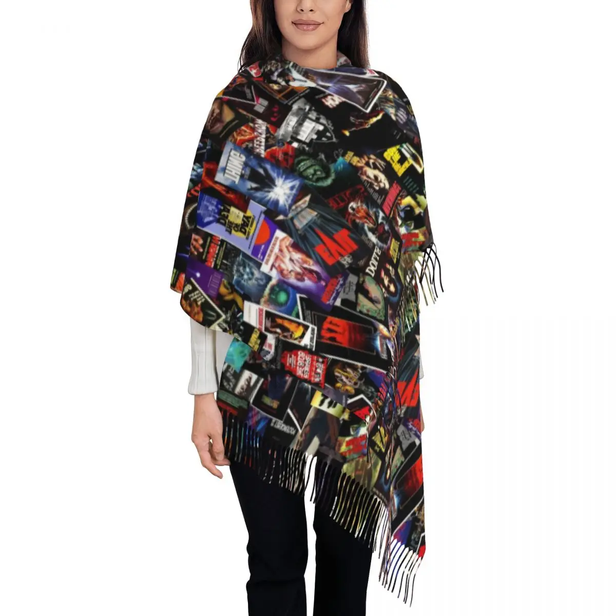 Horror Alien Movies TV Collage Tassel Scarf Women Soft Vintage Film Movie Gift Shawls Wraps Female Winter Scarves
Horror Alien Movies TV Collage Tassel Scarf Women Soft Vintage Film Movie Gift Shawls Wraps Female Winter Scarves
