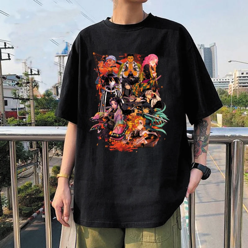 Hot Anime Rengoku Kyoujurou Kochou Shinobu Print T-shirt Women Men Summer Casual Short Sleeve Shirt Fashion Loose Tops
Hot Anime Rengoku Kyoujurou Kochou Shinobu Print T-shirt Women Men Summer Casual Short Sleeve Shirt Fashion Loose Tops
