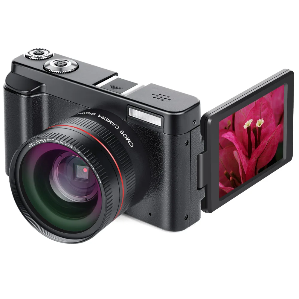 

2024 High-Definition Digital Camera 24MP Camera 16X Digital Zoom Rotatable Screen Full 1080P SLR Camera Travel Selfie Video
