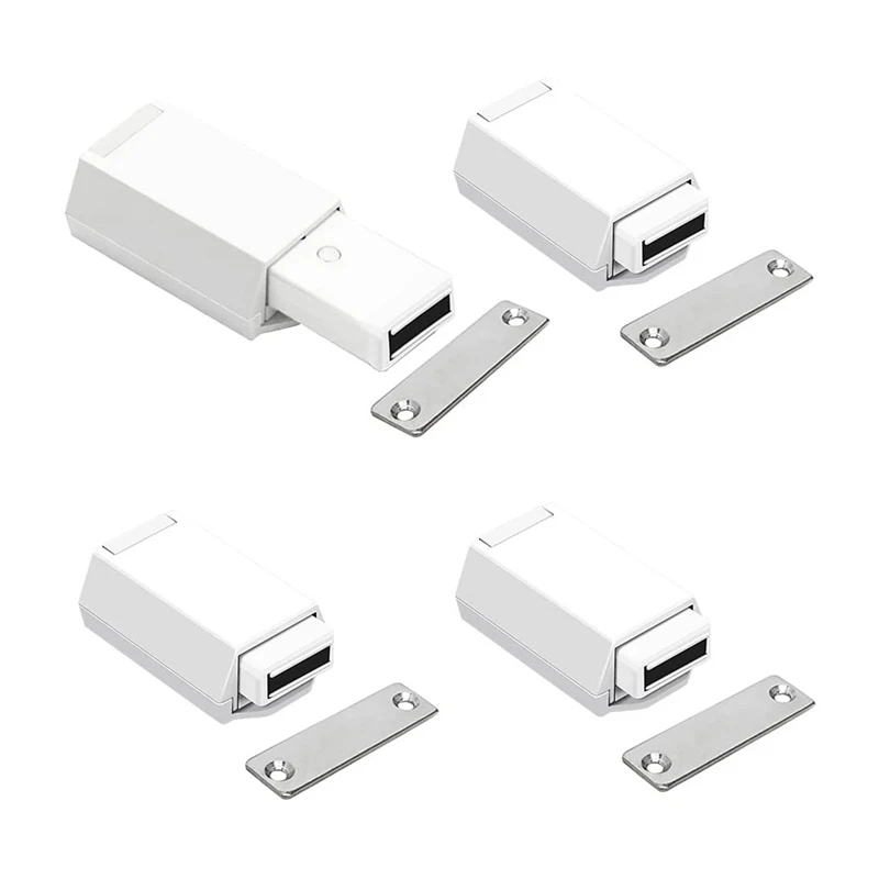 Heavy Duty Push to Open Cabinet Hardware 4PC Magnetic Push Latch & Lock for Door Touch Latches RV Closet Metal White
Heavy Duty Push to Open Cabinet Hardware 4PC Magnetic Push Latch & Lock for Door Touch Latches RV Closet Metal White