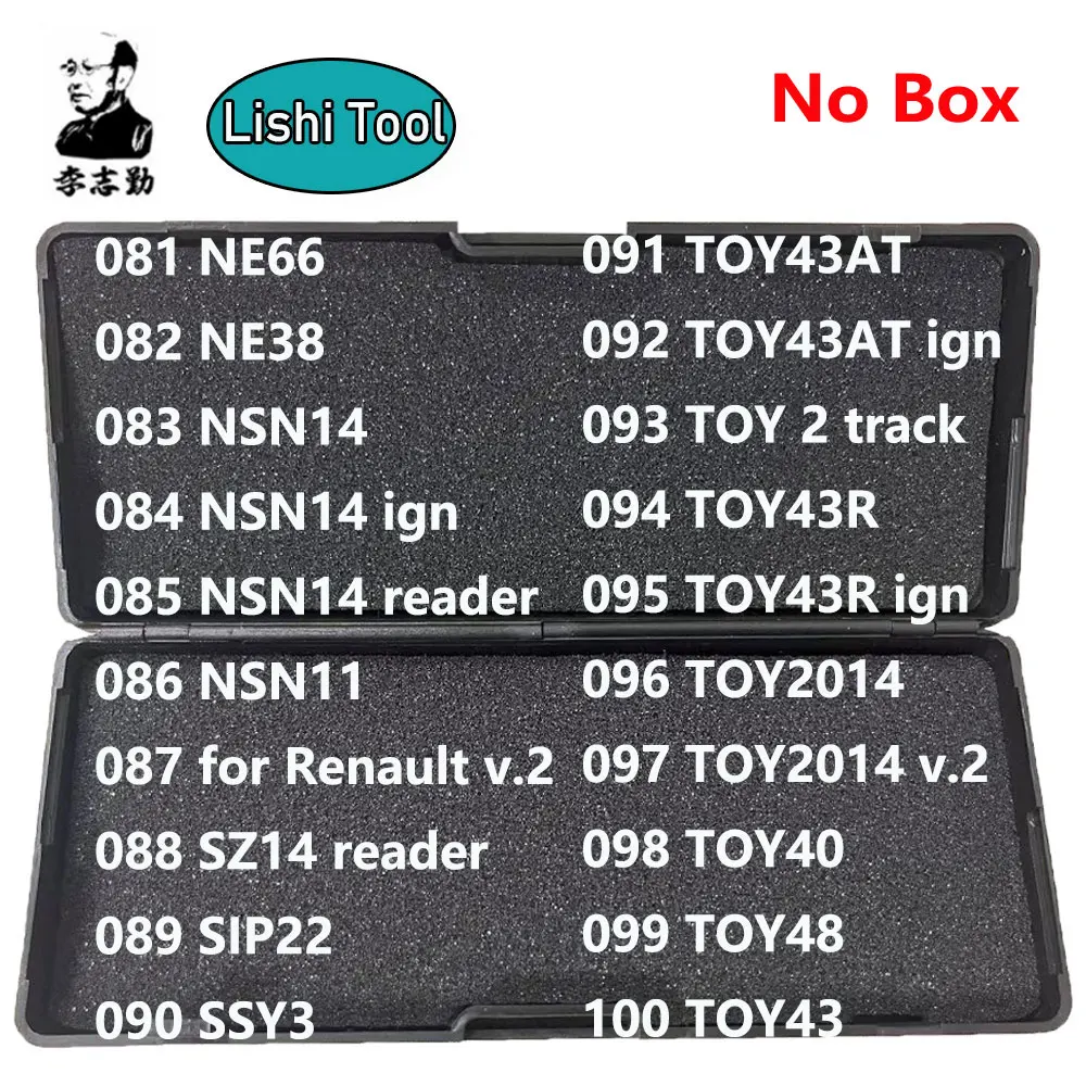081-100 без коробки Lishi 2 в 1 инструмент 2 в 1 NE66 NE38 NSN14 NSN11 S14 SIP22 SSY3 TOY43AT TOY2 TOY43R TOY2014 TOY40 TOY48 TOY43 инструменты
081-100 без коробки Lishi 2 в 1 инструмент 2 в 1 NE66 NE38 NSN14 NSN11 S14 SIP22 SSY3 TOY43AT TOY2 TOY43R TOY2014 TOY40 TOY48 TOY43 инструменты