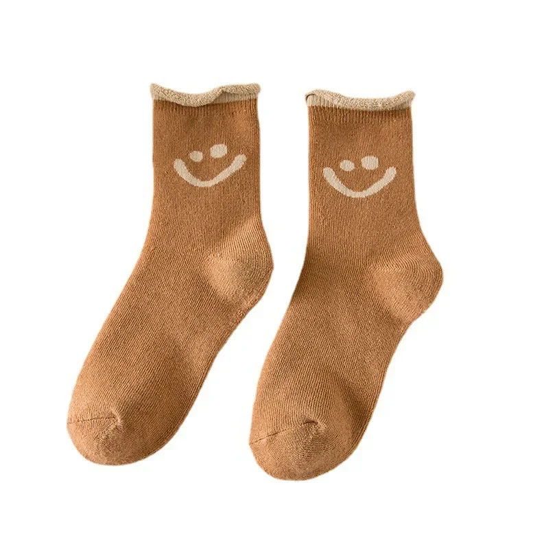 

Velvet thickened warm terry socks women's socks mid-calf socks Japanese thick stockings