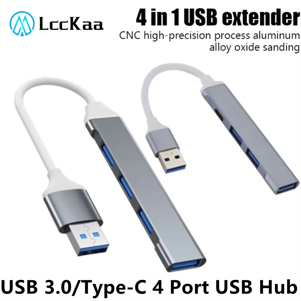 4 Port USB 3.0 Hub USB Hub High Speed Type C Splitter 4 USB 3.0 2.0 Ports Adapters for PC Computer Accessories Multiport HUB
4 Port USB 3.0 Hub USB Hub High Speed Type C Splitter 4 USB 3.0 2.0 Ports Adapters for PC Computer Accessories Multiport HUB